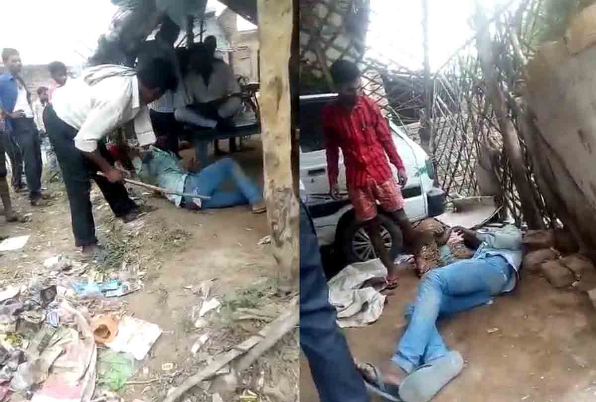 young man who came to meet his girlfriend was brutally beaten, video viral