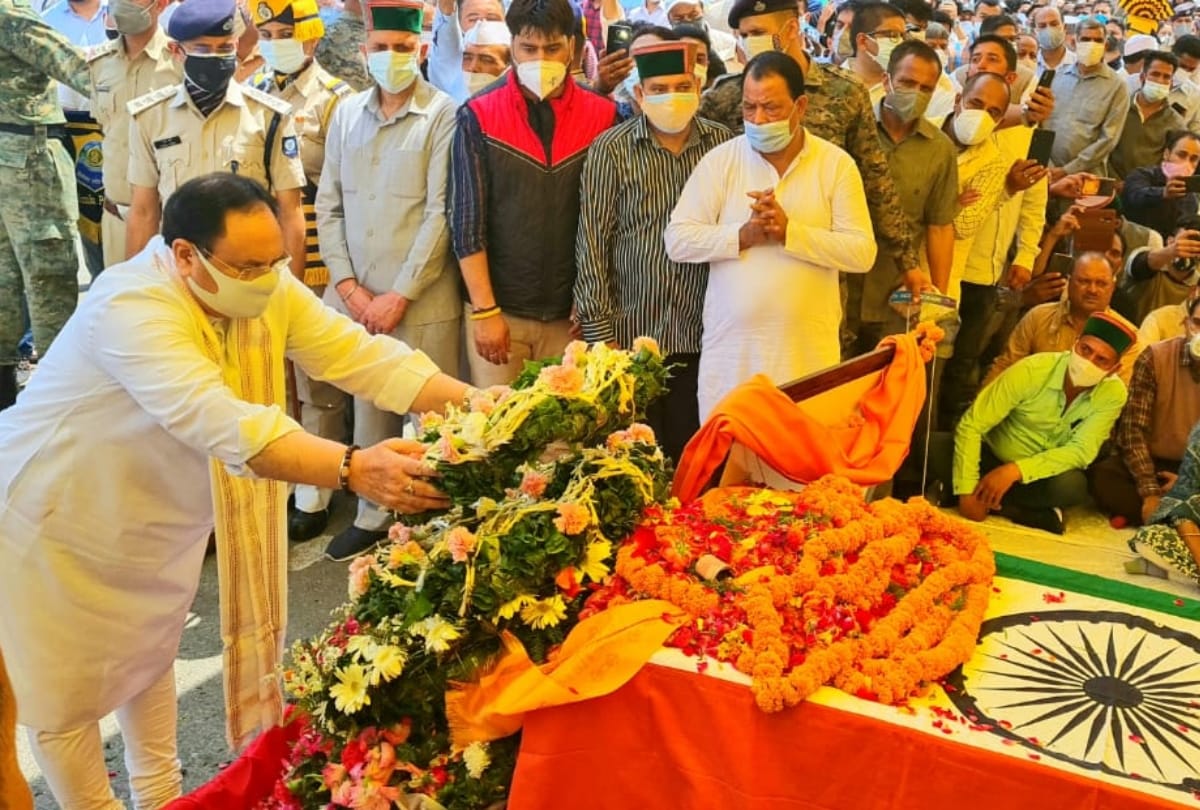 virbhadra singh demise news: former cm virbhadra singh body for antim darshan at ridge maidan shimla