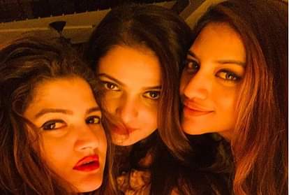 Nusrat jahan had party with her girl gang users trolled her saying she has taken drugs
