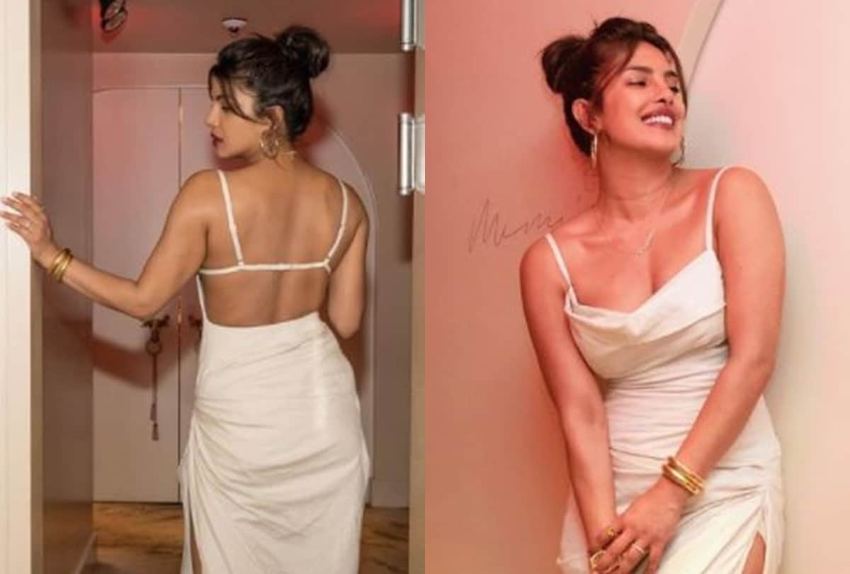 Priyanka chopra visit her Sona Restaurant in bold dress increases temperature on internet