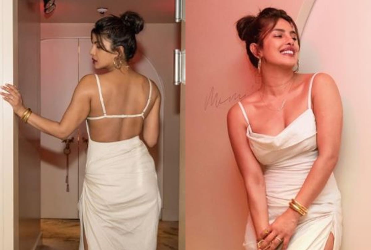 Priyanka chopra visit her Sona Restaurant in bold dress increases temperature on internet