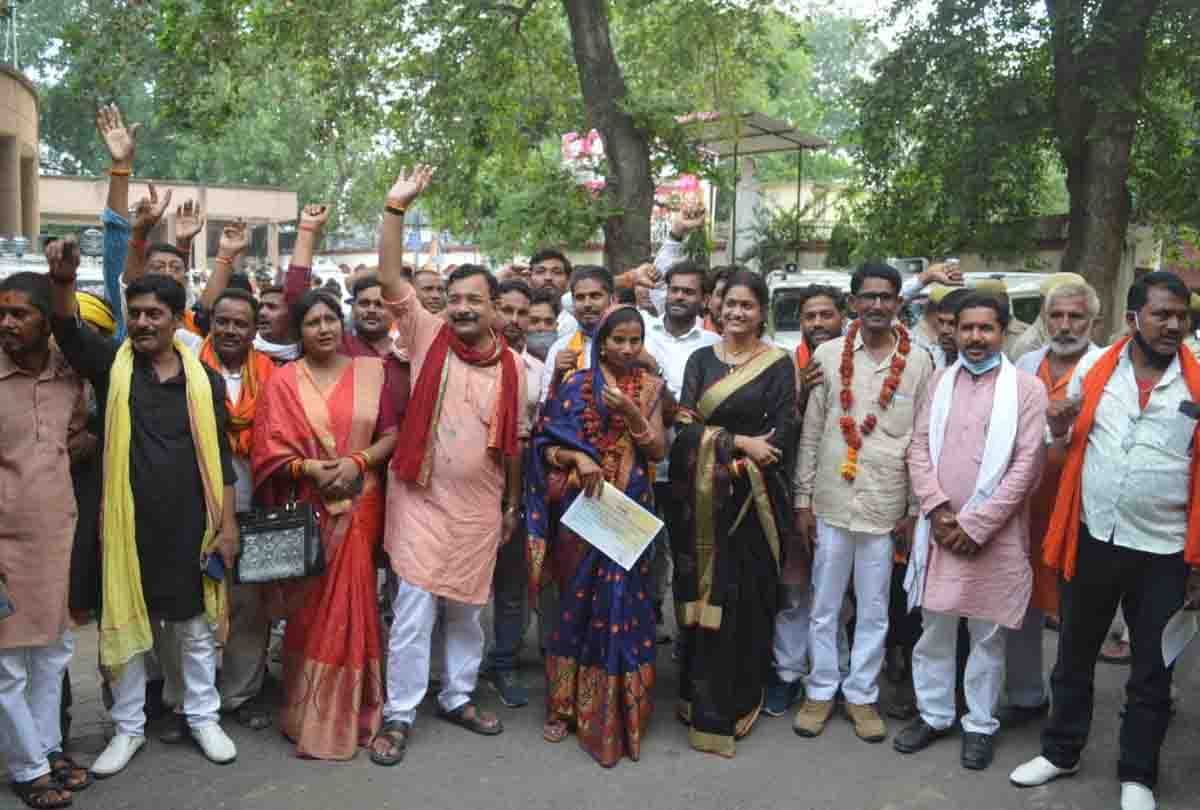 banda block pramukh chunav 2021 election: BJP got victory in Jaspura, Naraini block pramukh seat