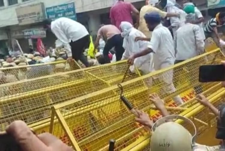 Farmers Protest against BJP meeting in Haryana