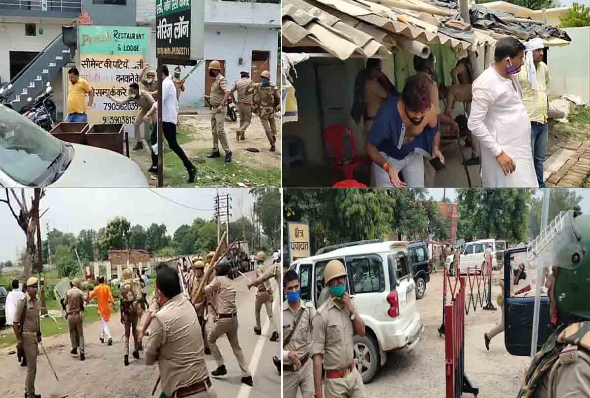 UP Block Pramukh Chunav: SP-BJP workers fight, vandalize vehicles, stone pelting, firing in Hamirpur
