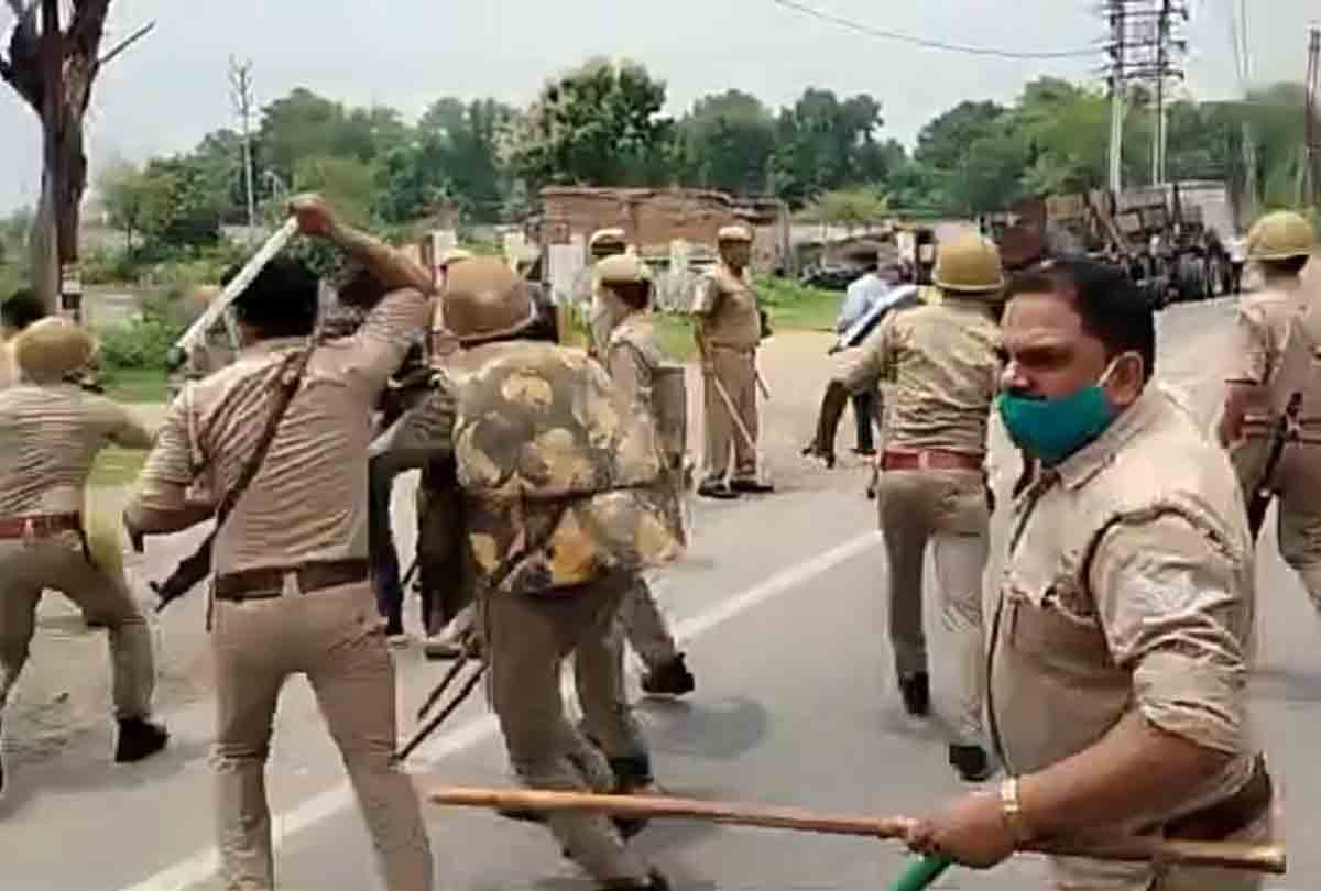 UP Block Pramukh Chunav: SP-BJP workers fight, vandalize vehicles, stone pelting, firing in Hamirpur
