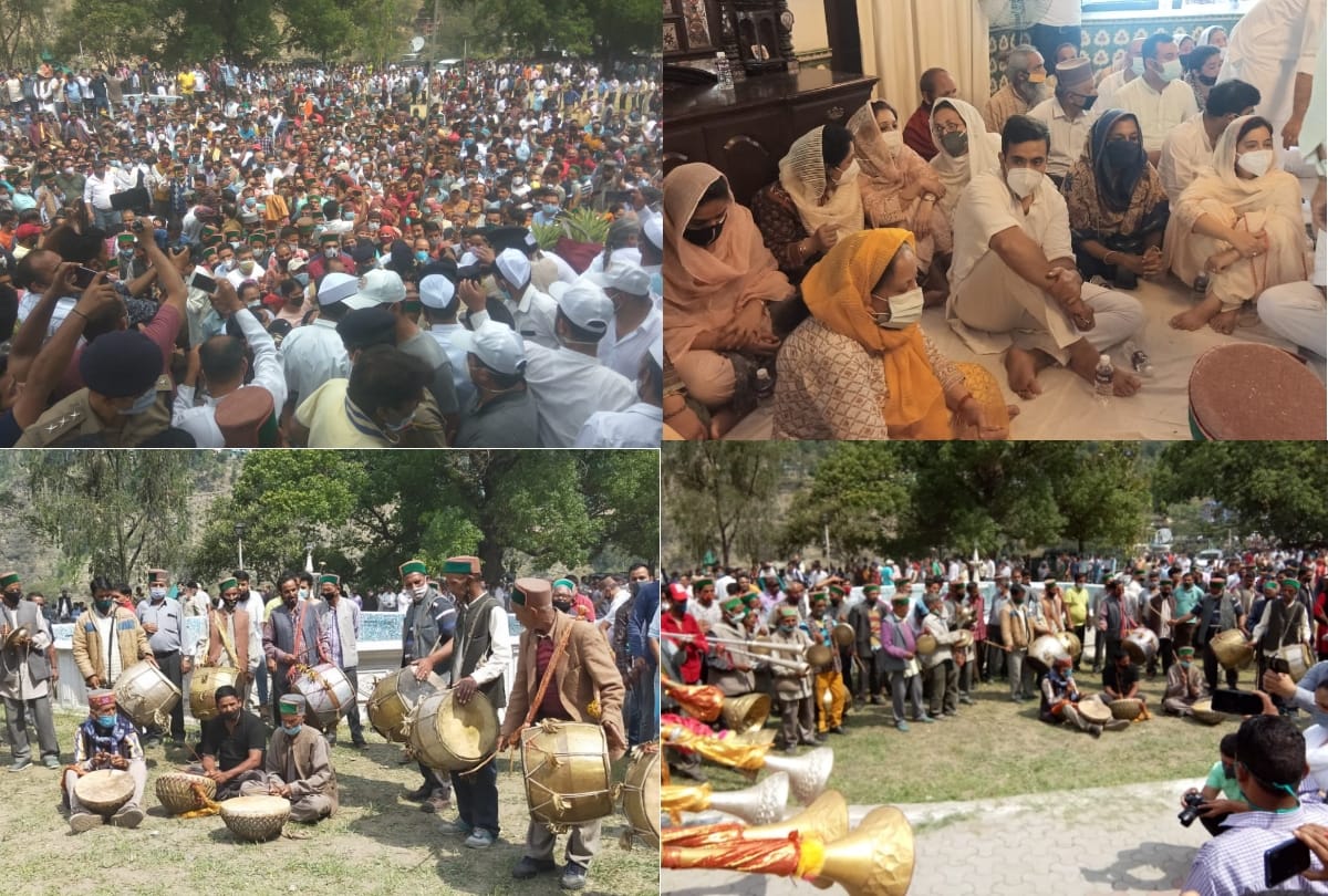 Virbhadra singh Demise: vikramaditya singh rajtilak in padam palace rampur bushahr riyasat