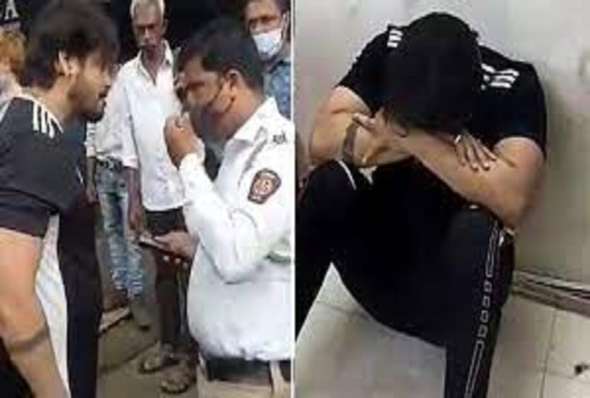 Will beat you up, Thane man tells traffic cop. Starts crying when taken to police station  WATCH