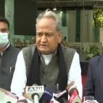 राजस्थान के मुख्यमंत्री अशोक गहलोत।