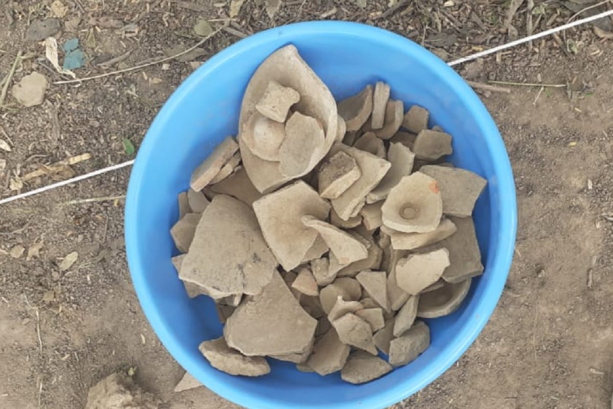 The excavation work has started on the Pandava mound of the ancient historical city of Hastinapur