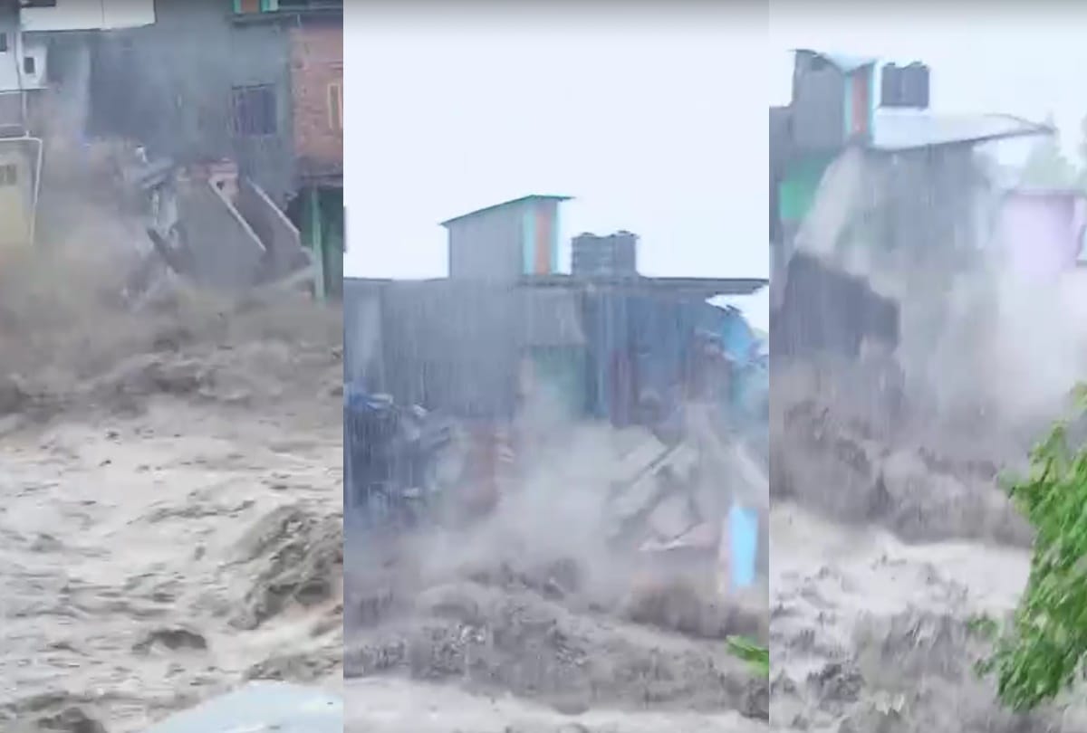 himachal weather news: Flash Flood in Himachal Pradesh Due to Heavy Rain, Vehicles Swept Away Many Houses Damaged