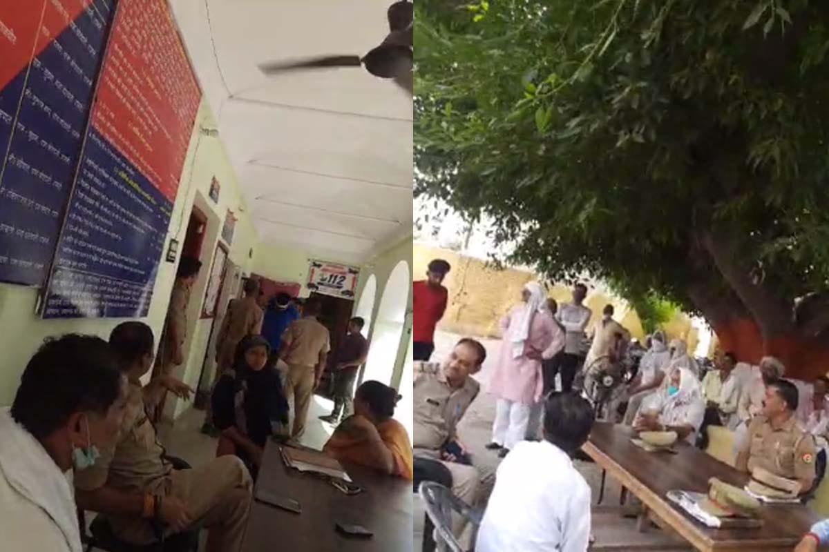 UP police settled the matter of fighting by slapping in Shamli kotwali