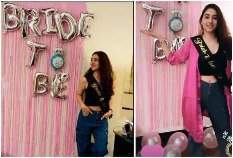 Disha Parmar enjoys bachelorette party with girl gang Rahul Vaidya calls her MY BRIDE