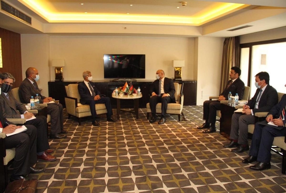 Afghanistan Foreign Minister Mohammad Haneef Atmar met Indian External Affairs Minister S Jaishankar in Dushanbe