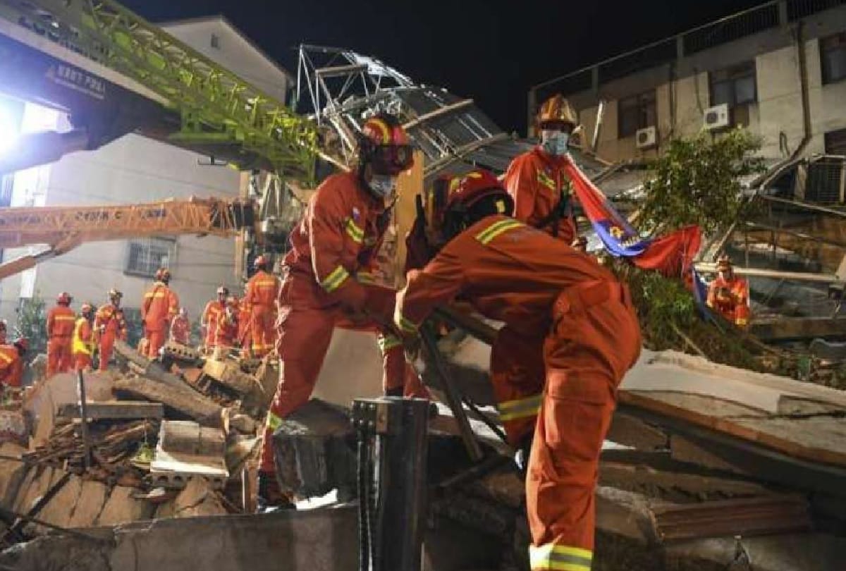 China Hotel Collapse: China Jiangsu Province Suzhou City Hotel Building Collapses, Many Killed And Injured