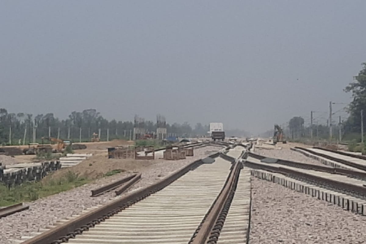 Freight Corridor: The station is being built rapidly in Saharanpur