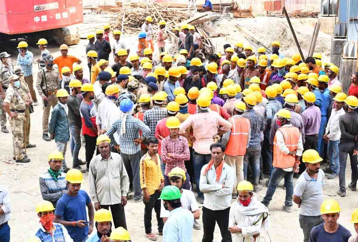 Uproar in Panki power plant in kanpur
