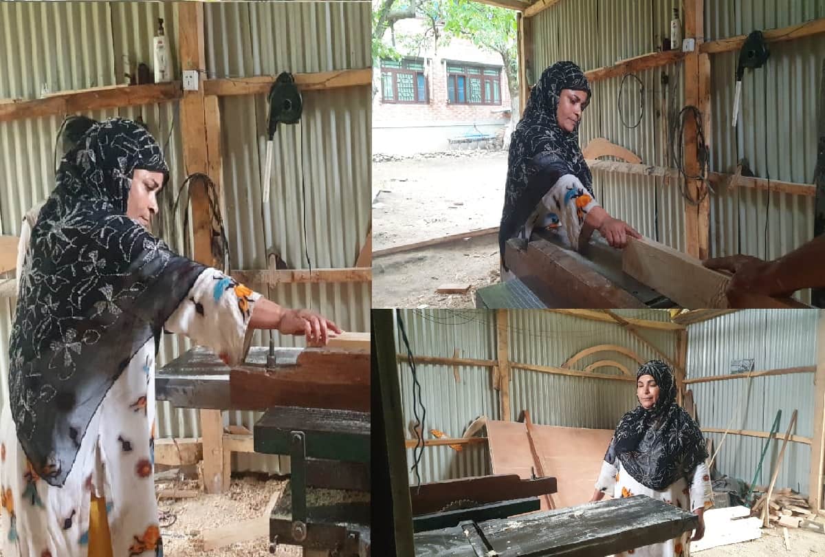 Aishmuqam in Anantnag Kashmir resident Carpenter Ruby
