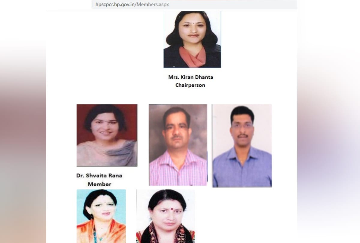 Himachal Pradesh Commission for Protection of Child Rights members names yet not updated on website
