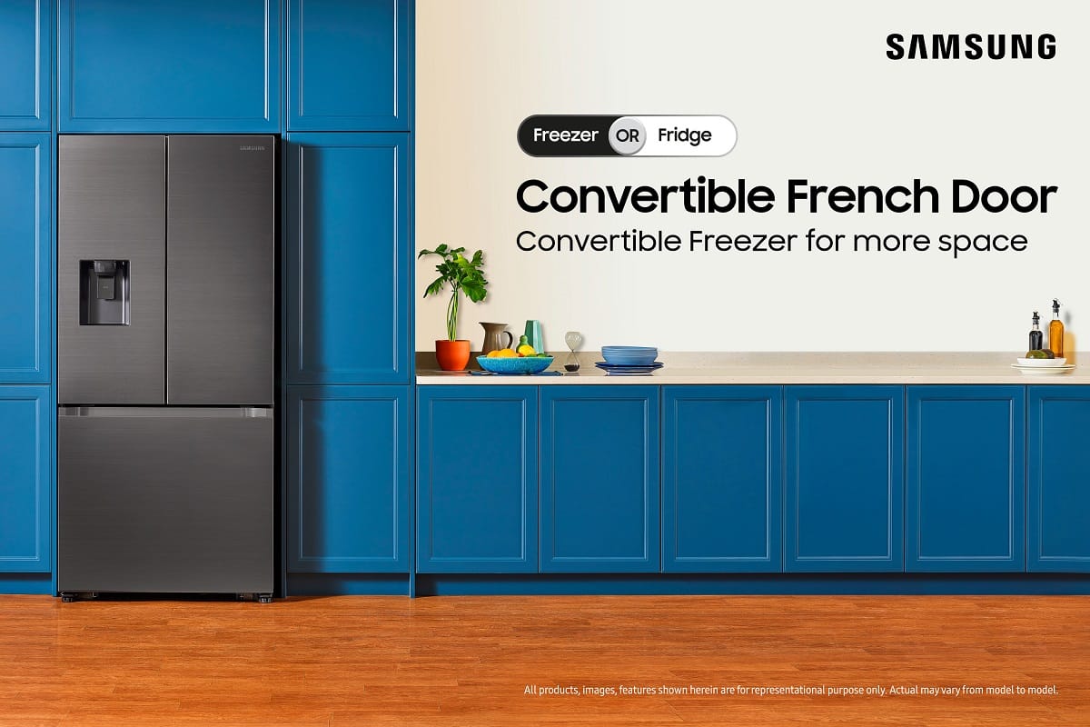 Samsung Introduces 3 Door Convertible french Door Refrigerators Designed for Compact Modern Kitchens