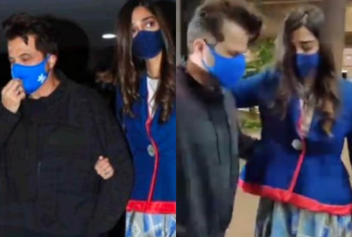 Sonam Kapoor got emotional to see his father anil kapoor after a long time at the airport