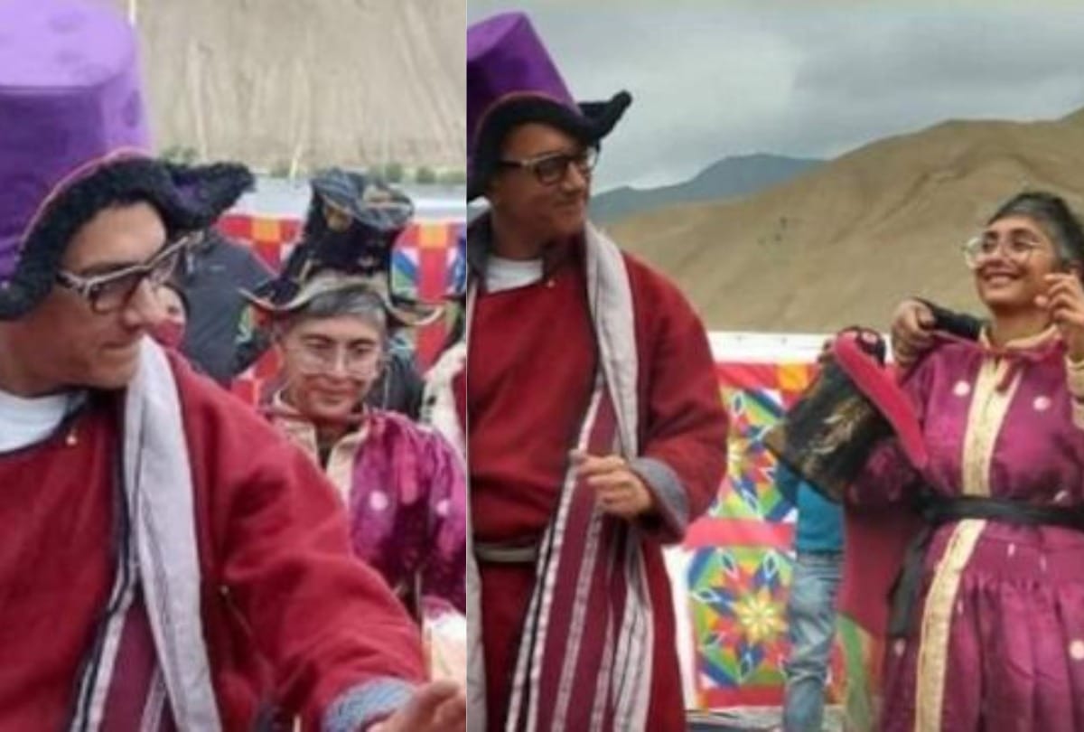 Aamir Khan And Kiran Rao Danced Together On Sets Of Laal Singh Chaddha In Ladakh Video Goes Viral