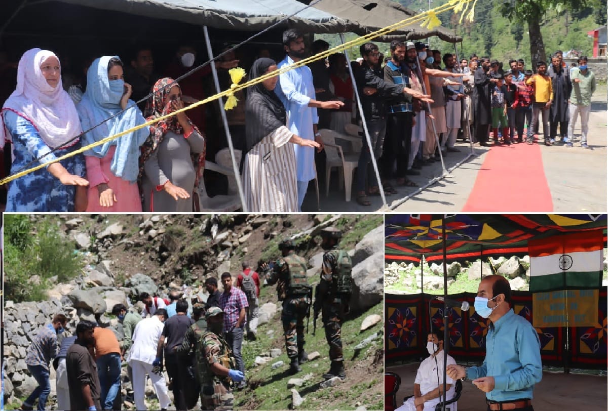 Army 34 Assam Rifles under HQ 3 Sector RR organised cleanliness drive at Gangbal lake Kangan nder Jal Shakti Abhiyan