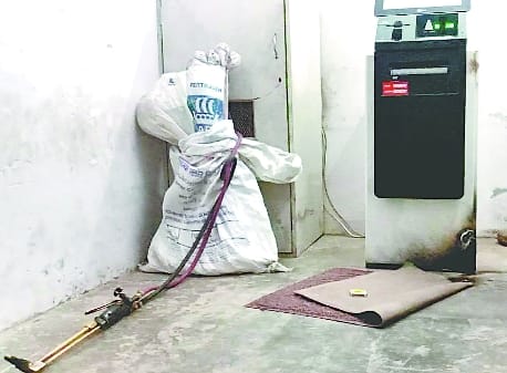 Audacity... ATMs were cutting barely a hundred meters away from the police post