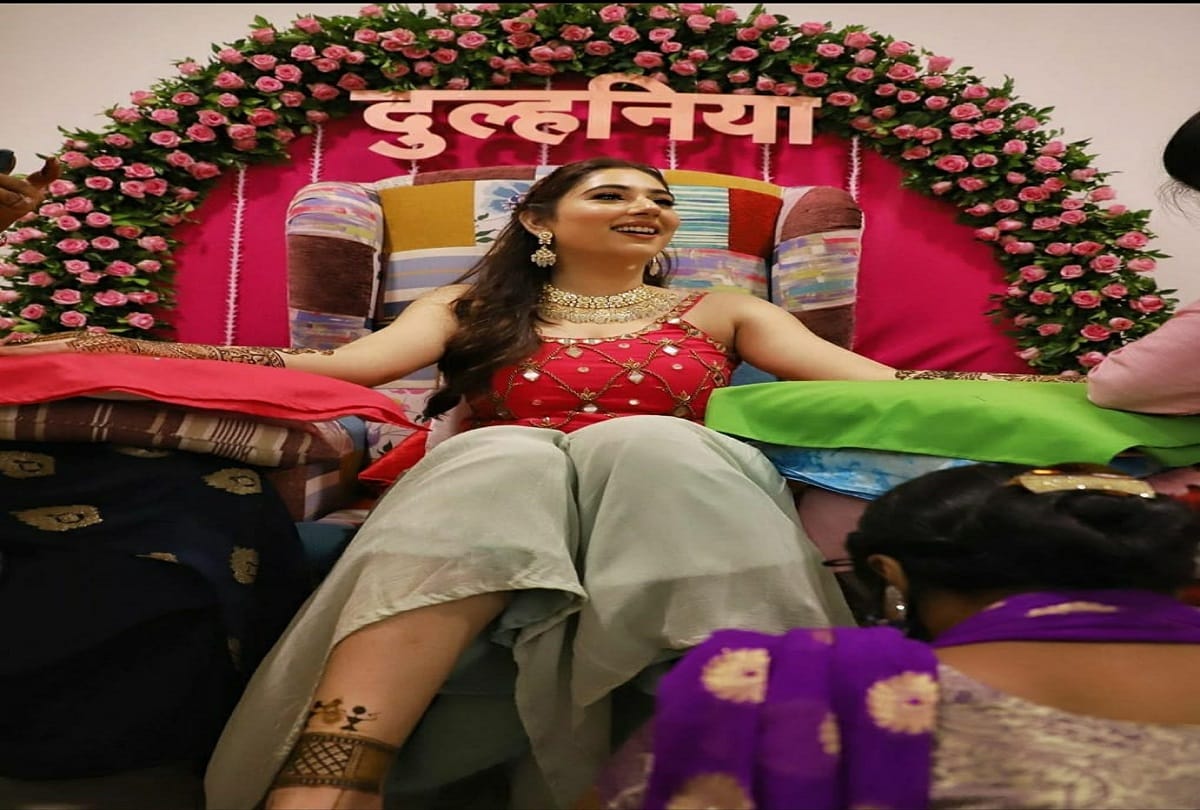disha parmar latest mehendi look in hindi