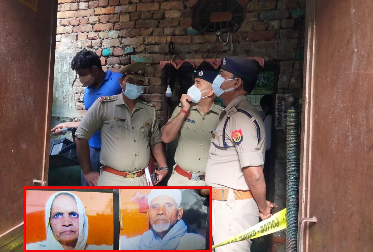 hapur old couple murdered by slitting throat grandson unaware police probing