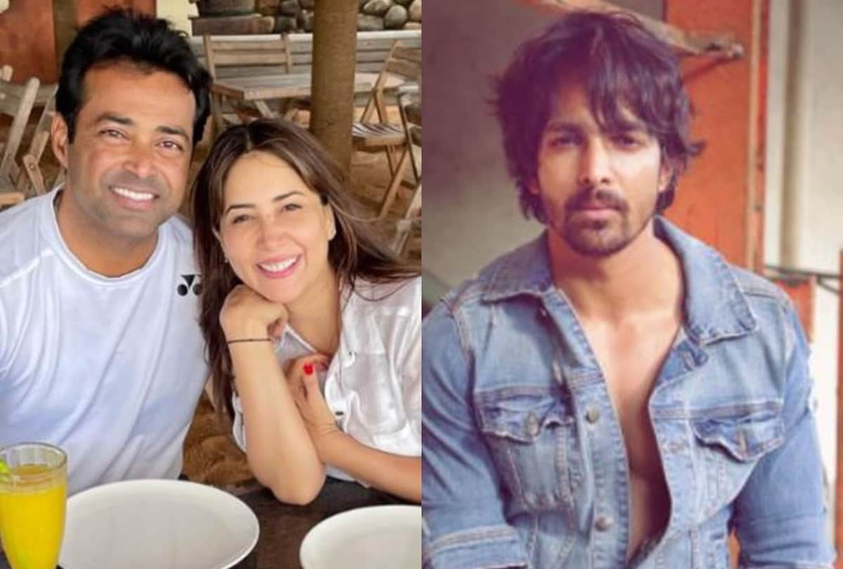 Kim Sharma posted blushing photos with boyfriend Leander Paes holding her close.