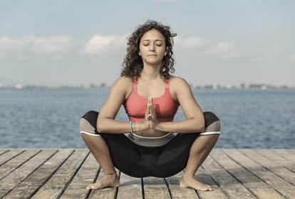 Today yog reduce belly fat through bhekasan yoga and malasan yoga