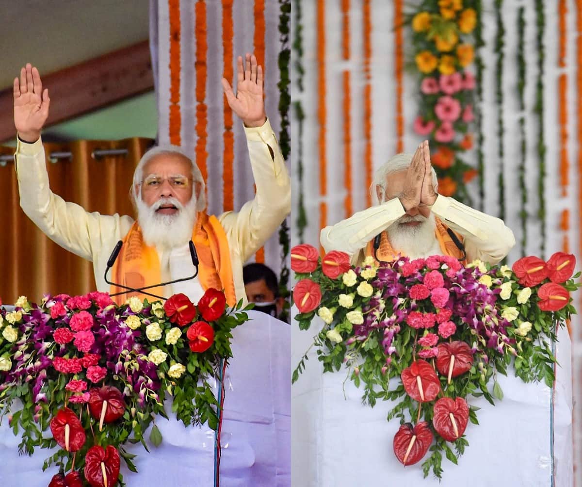 PM modi varanasi visit pictures: pm give many projects to kashi people