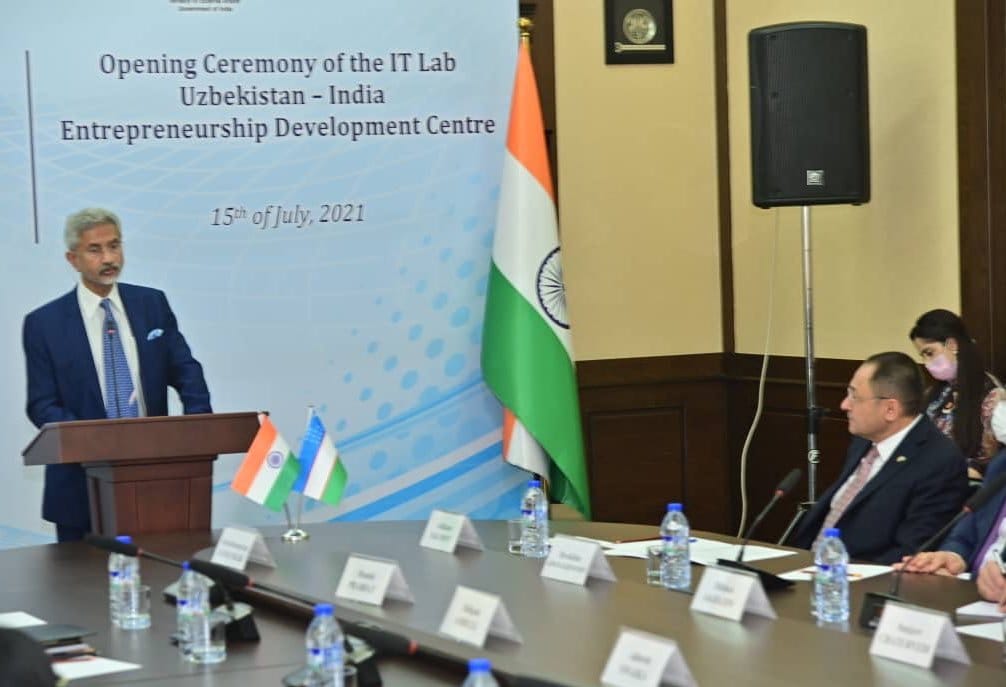 External Affairs Minister S Jaishankar on a two-day visit to Uzbekistan, attending Tashkent Connectivity Summit
