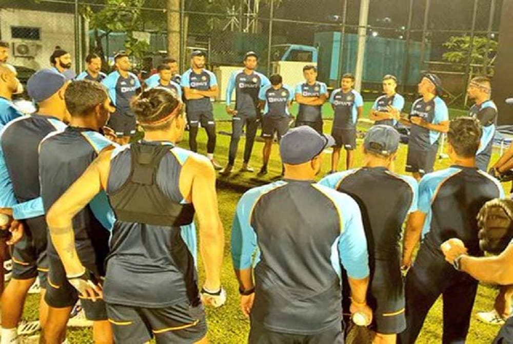 Shikhar Dhawan led squad hits the nets under lights, BCCI share a pic