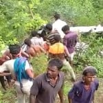 जलगांव में दुर्घटनाग्रस्त हुआ विमान।