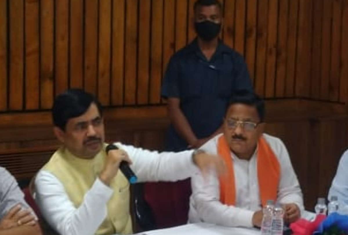 Special interview of BJP national spokesperson and Industries Minister of Bihar Government Shahnawaz Hussain in Gorakhour