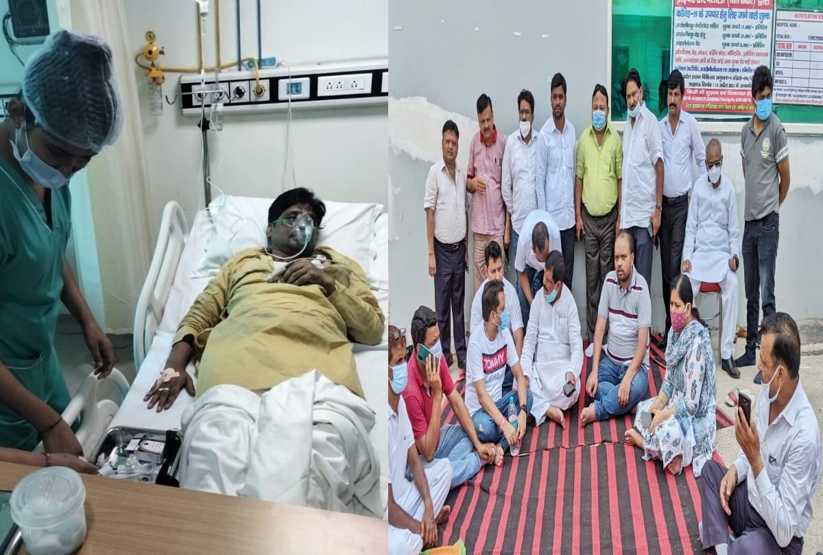 ghaziabad bjp working committee meeting gda board member and ex mlc fight pawan goyal injured