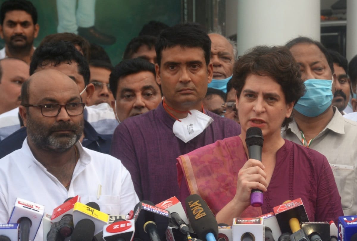 Priyanka attacked in Lucknow: Said, the condition of law and order in UP is pathetic under BJP rule