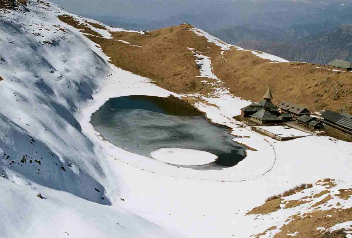 scenic view of prashar lake mandi himachal pradesh