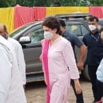 प्रियंका गांधी पहुंचीं लखीमपुर