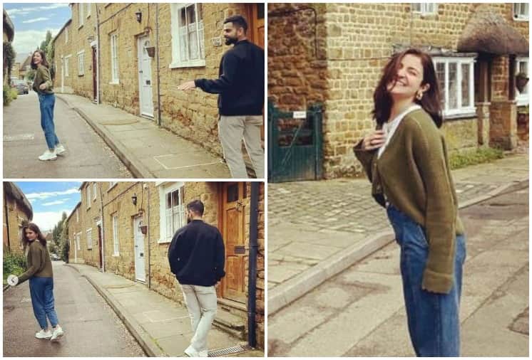Anushka Sharma Casually Prancing In The Streets Of UK with Husband Virat Kohli