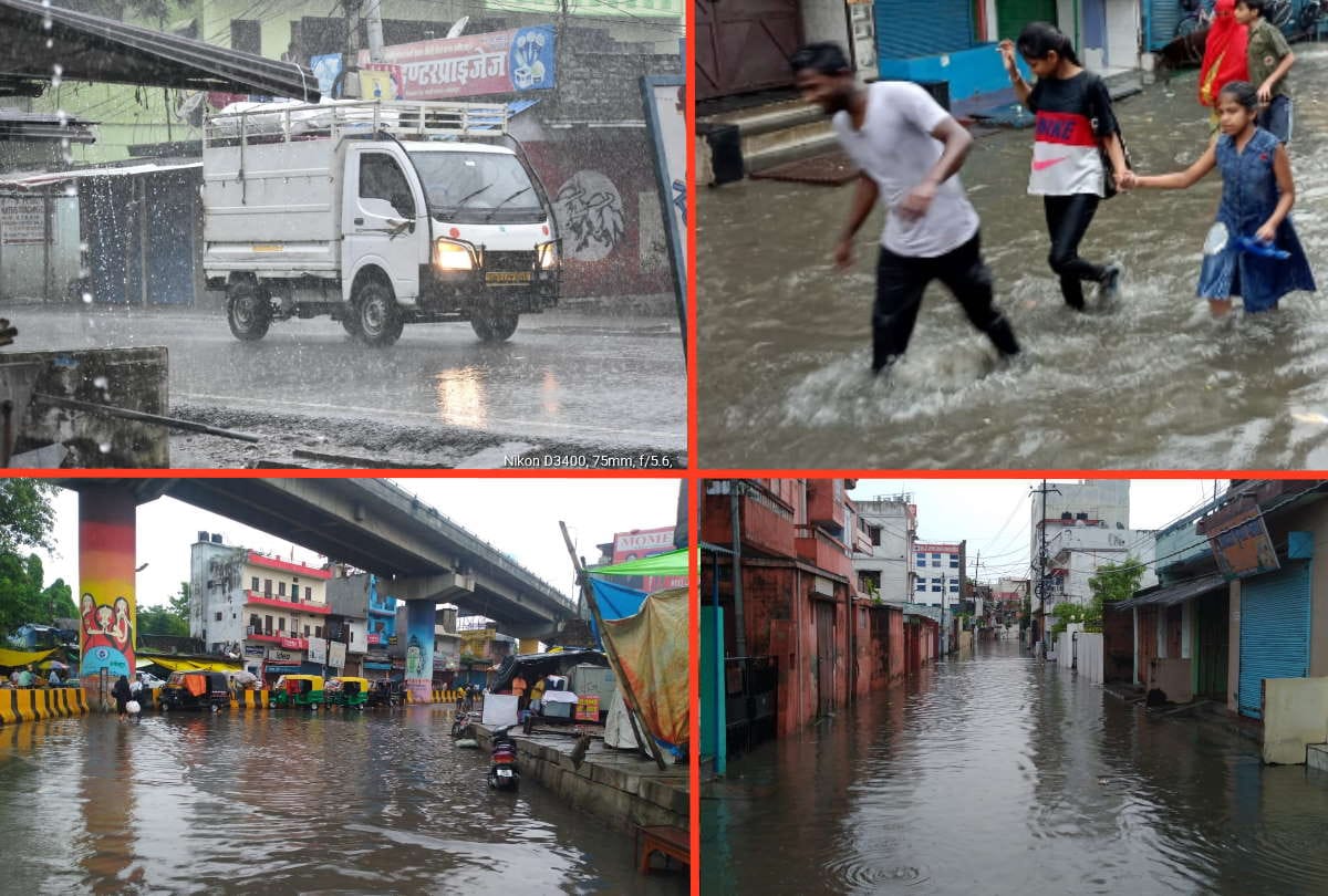 Gorakhpur Weather Change After Heavy rain in gorakhpur latest rainy images