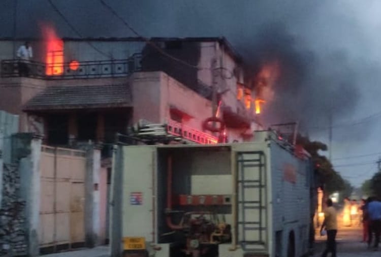Fire broke out in LED Factory at Panipat of Haryana