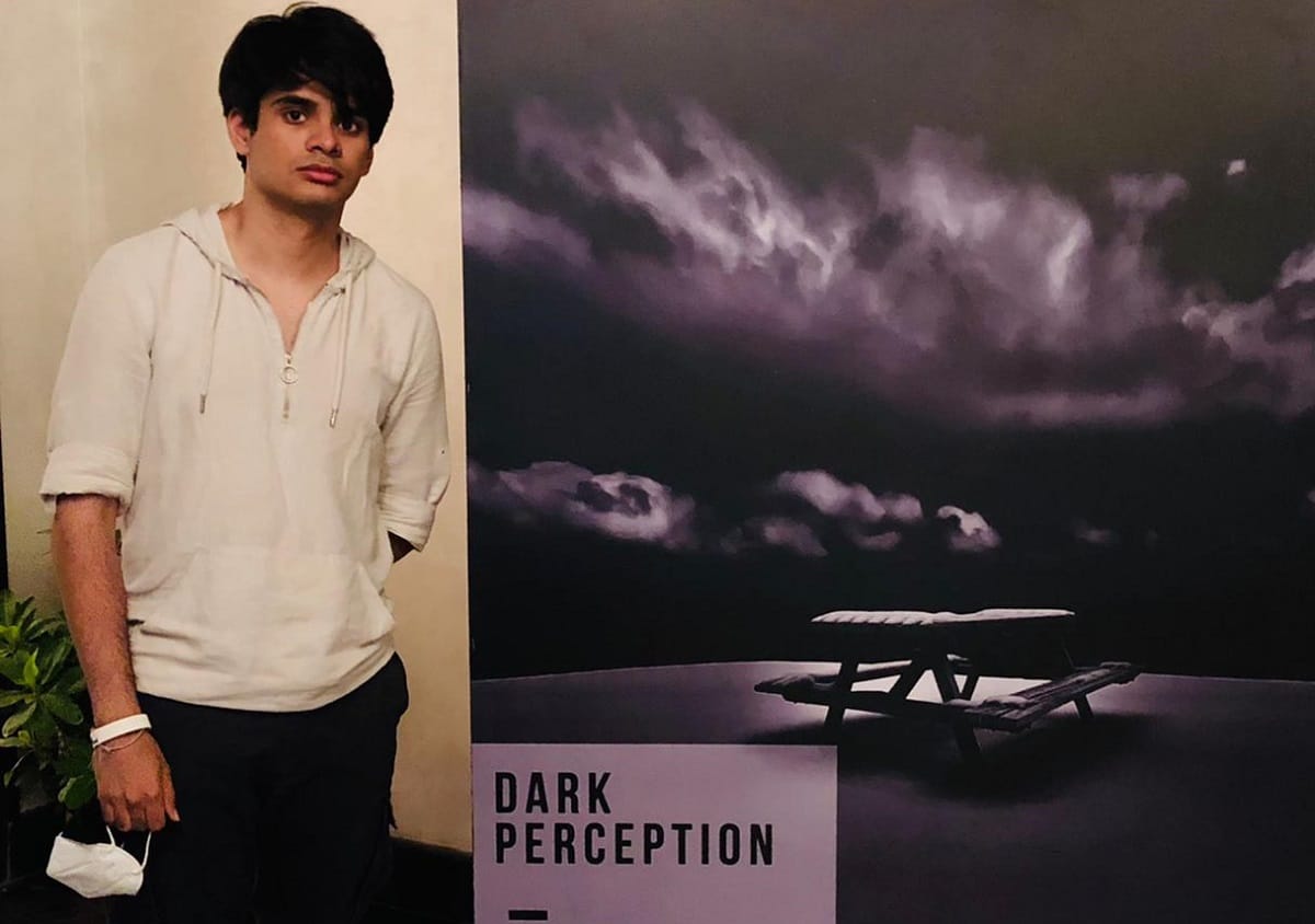 congress leader priyanka vadra son raihan rajiv vadra set his first photography exhibition named dark perception