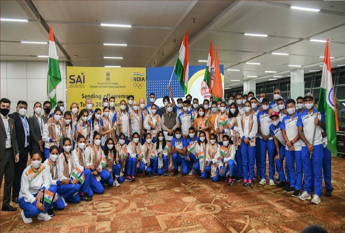 Indian Olympic Contingent Send off to Japan for Tokyo 2020 Olympics