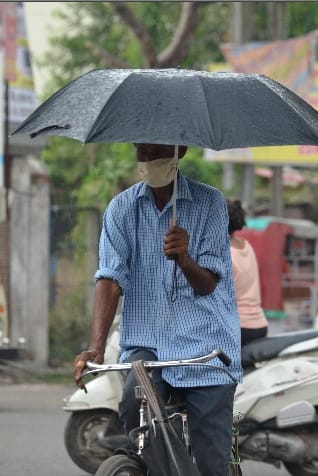 If there is low air pressure, there will be good rain from today