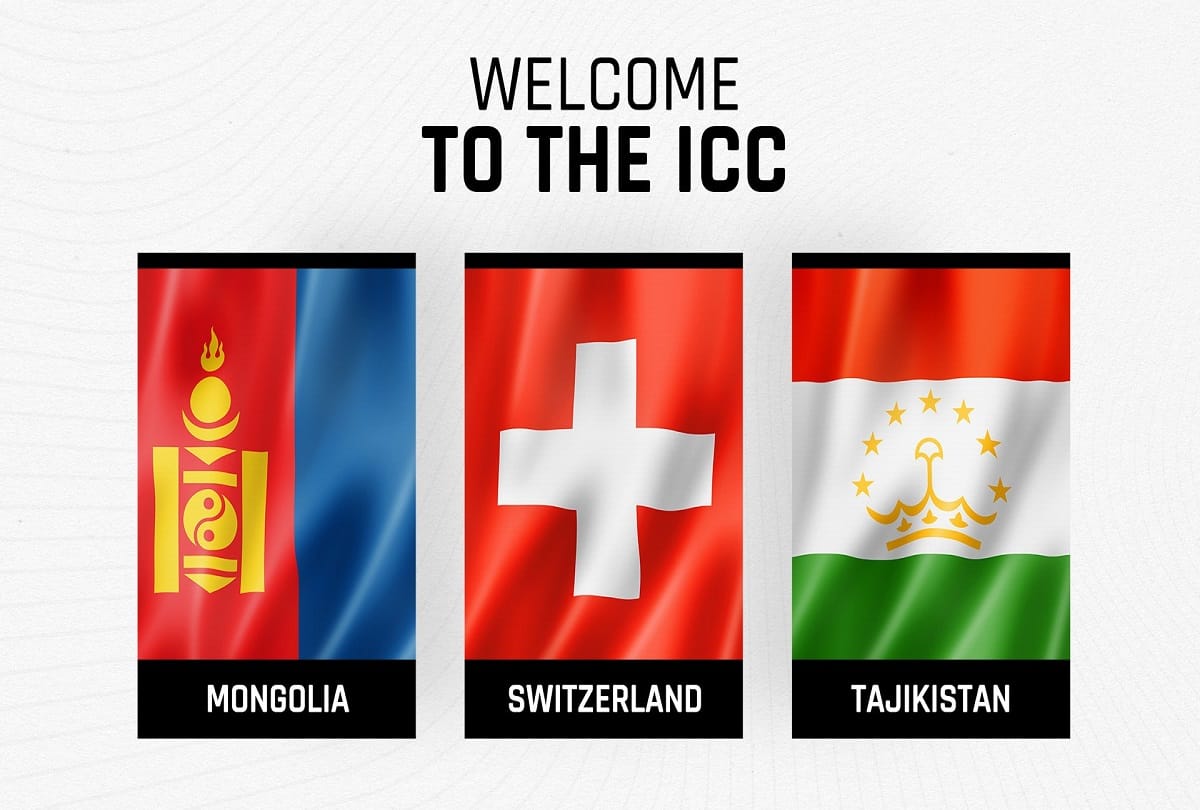 International cricket council ICC annouced Mongolia Switzerland and Tajikistan new who are now among 94 Associate Members