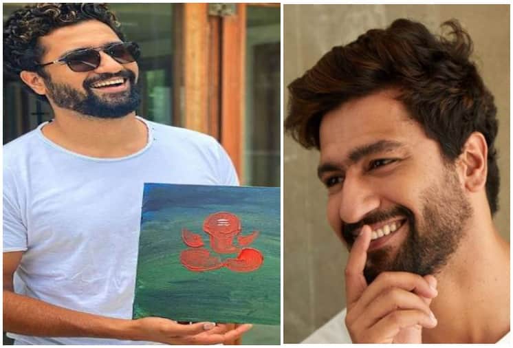 Vicky Kaushal shows off his hidden talent and Shares Ganpati Bappa Painting