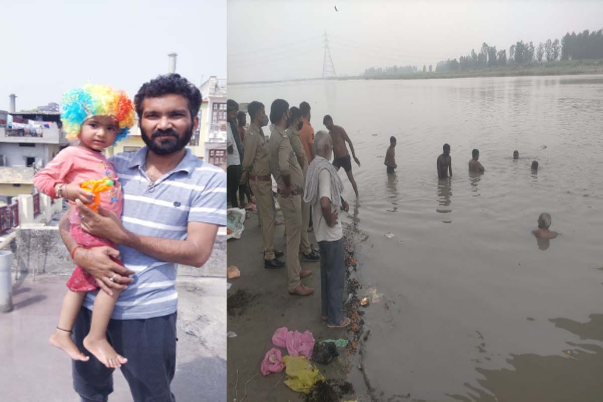 man drowned in Yamuna while immersing idols in Kairana, Shamli