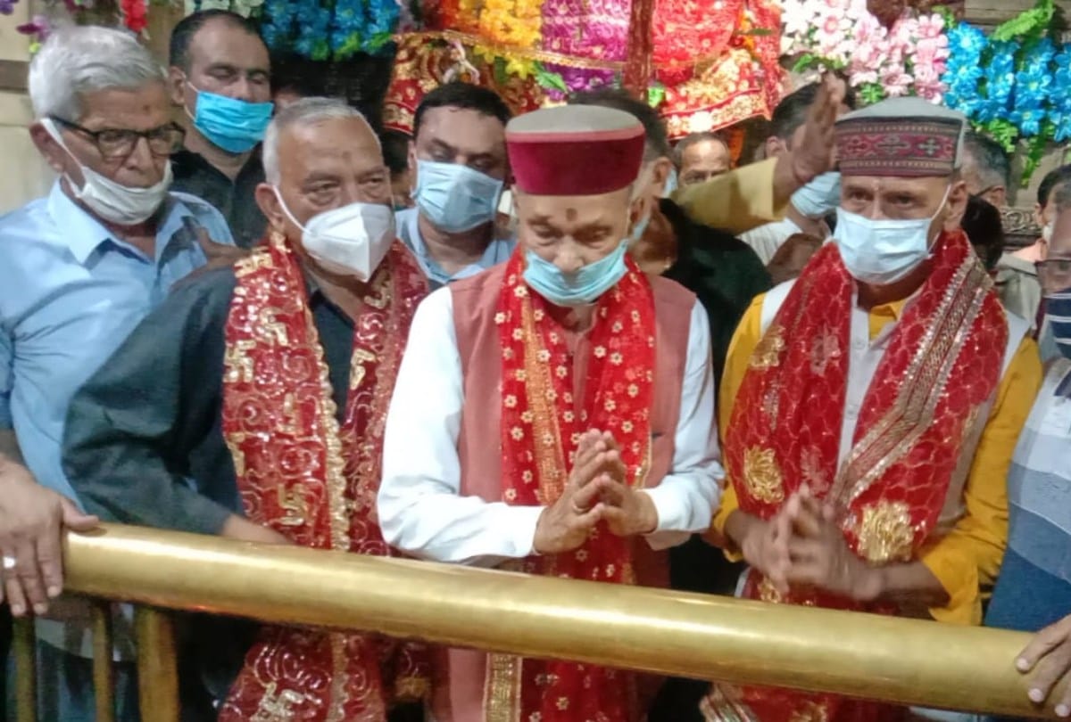 gupt navratri 2021: devotees pays obeisance shakti peeth jwalamukhi temple